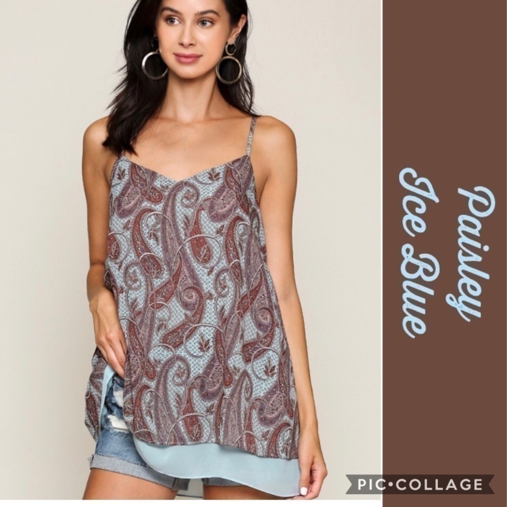 Cute Paisley Print Top